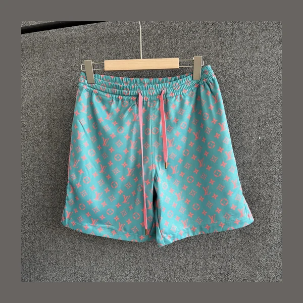 루이비통 프린티드 쇼트 슬리브드 코튼 반바지